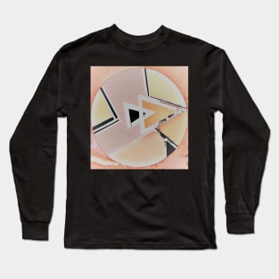 PASTEL ART DECO ABSTRACT MOD GEOMETRIC DESIGN Long Sleeve T-Shirt